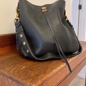 Rebecca Minkoff black leather purse.